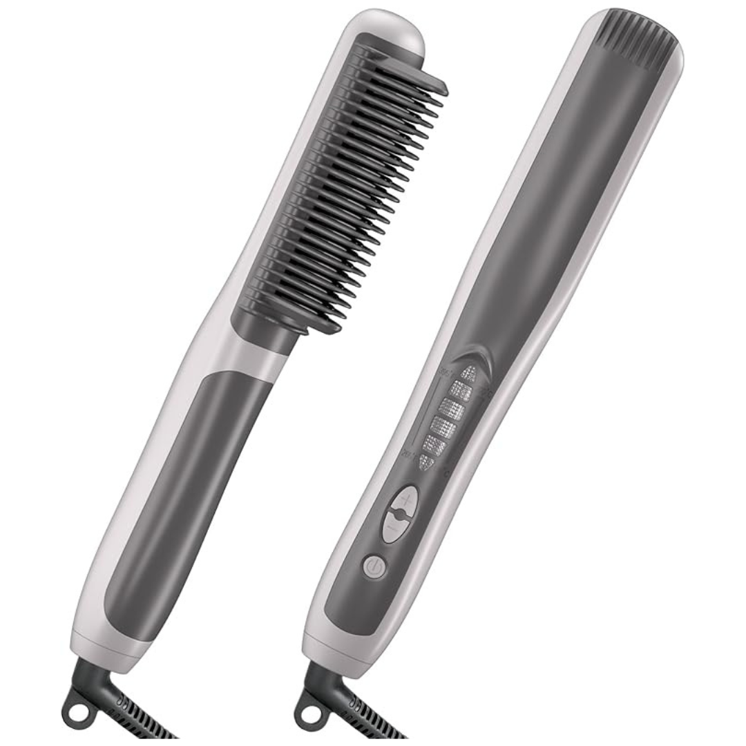 Women's Fast Heating Ceramic Hair Straightener Brush