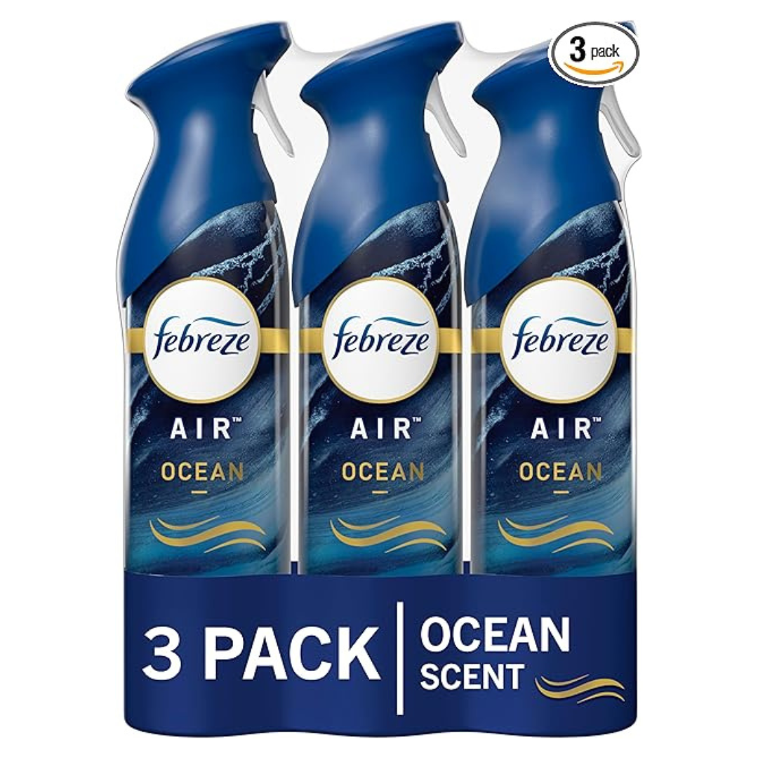 3-Pack Febreze 8.8oz Air Freshener Spray (Ocean)