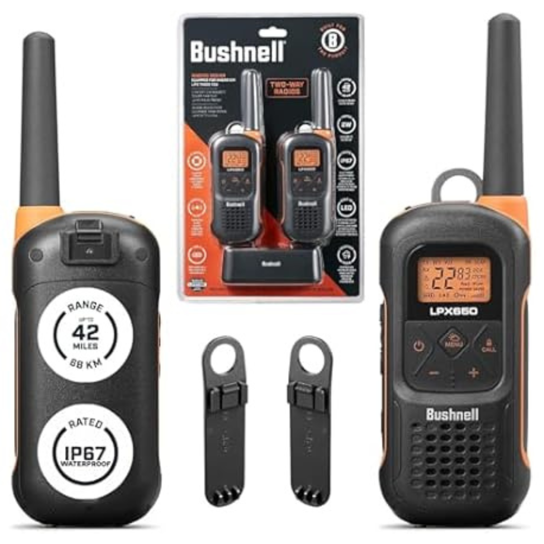 2-Pack Bushnell LPX650 Two Way Walkie Talkie Radio
