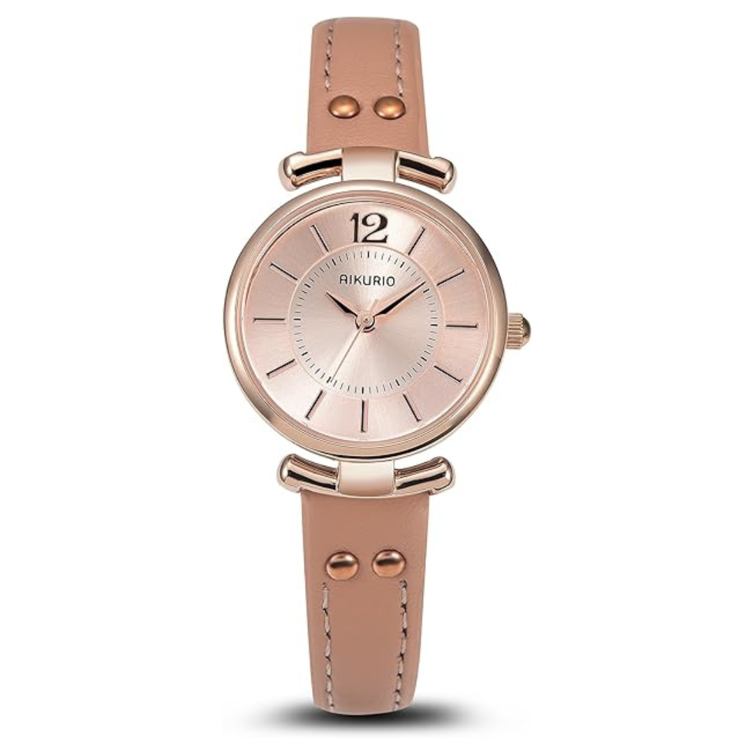 Aikurio Women's Leather Strap Watch