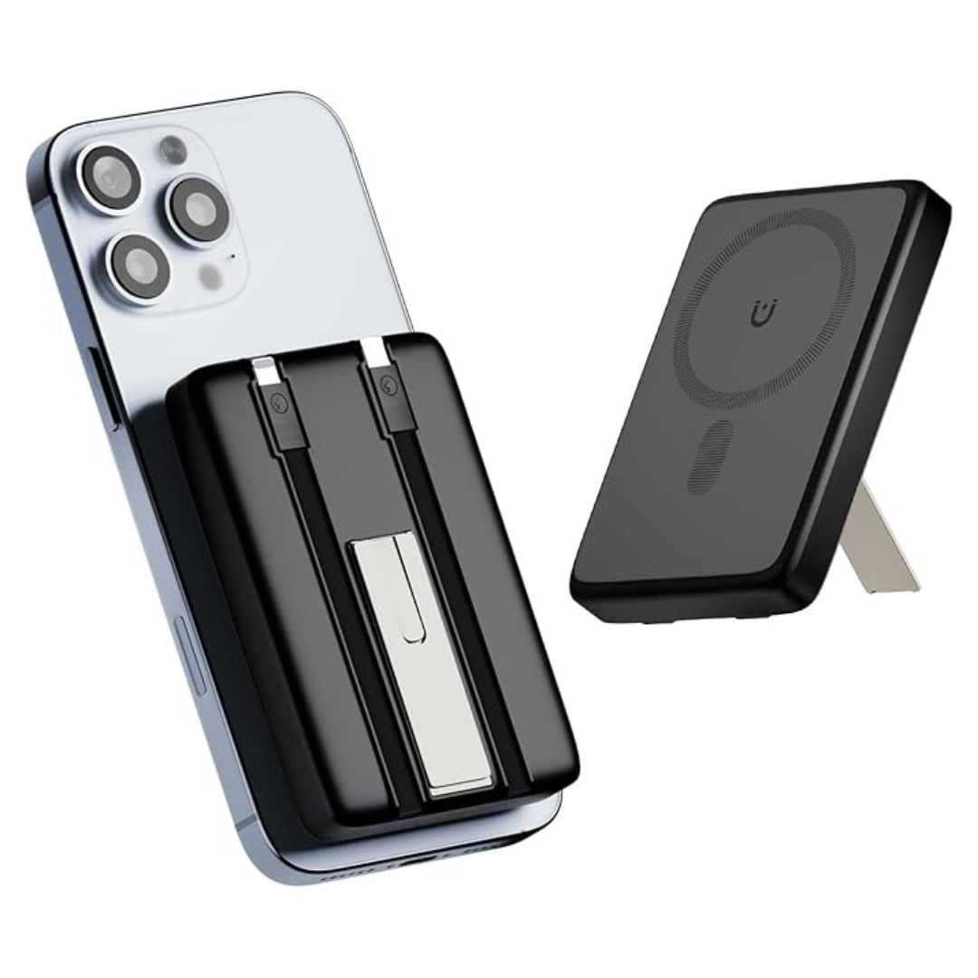 10000mAh VOL2GO Magnetic Wireless Portable Power Bank w/Kick Stand