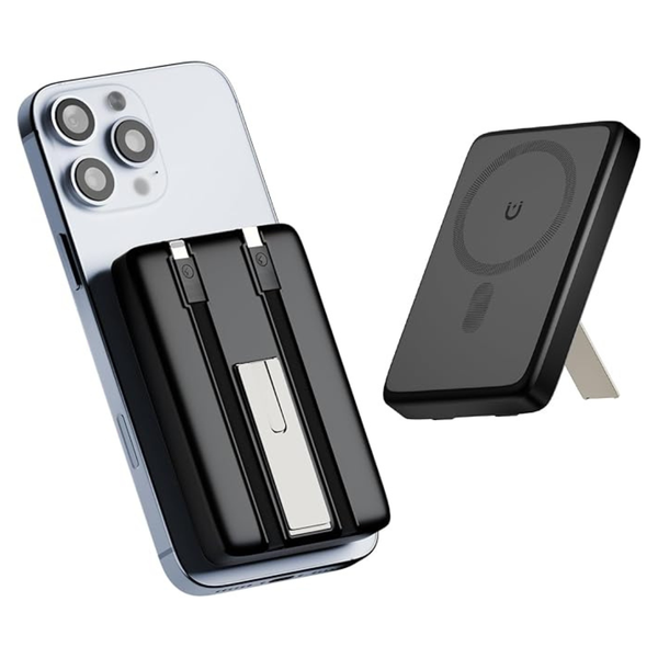 10000mAh VOL2GO Magnetic Wireless Portable Power Bank w/Kick Stand