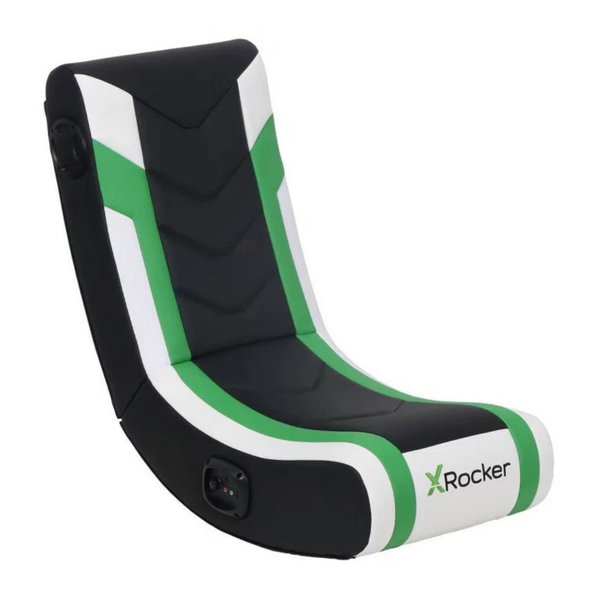 X Rocker Horizon RGB Lighting 2.0 Wired Floor Gaming Chair (Green/Black)