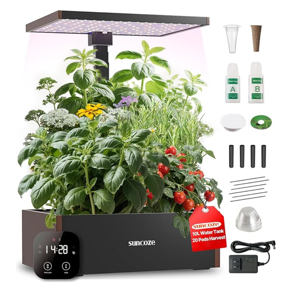 Suncoze 20 Pods Hydroponics Growing System Kit