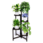 5-Tier Foldable Heavy Duty Metal Corner Plant Shelf