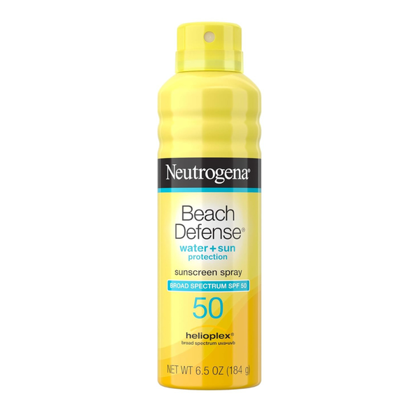 6.5-Oz Neutrogena Beach Defense SPF 50 Broad Spectrum Sunscreen Spray