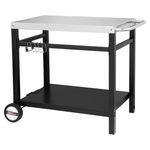 Royal Gourmet Dining Cart Table With Double-Shelf