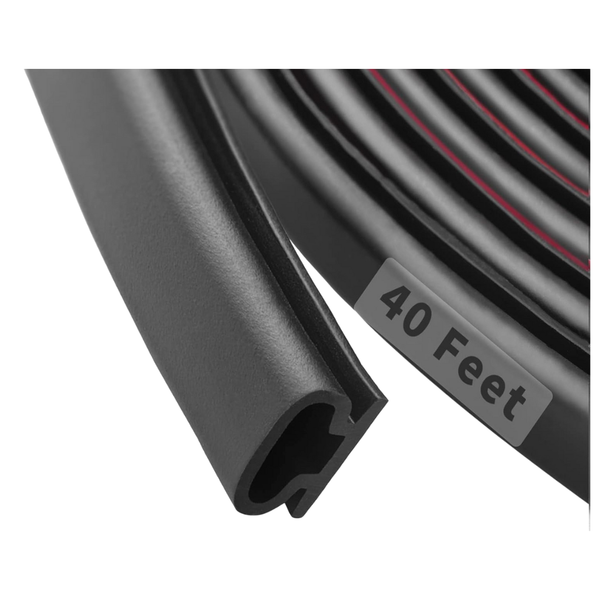 40-Ft D-Shape Rubber Weather Stripping