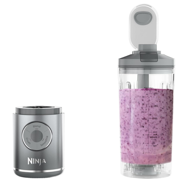 Ninja Blast Max Portable Blender With 22oz Twist & Go Vessel (Silver)