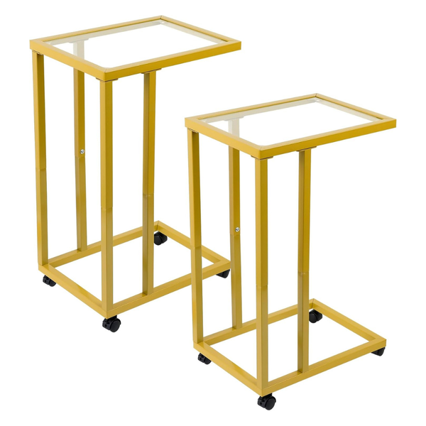 2-Count Fixwal C-Shaped End Table Set