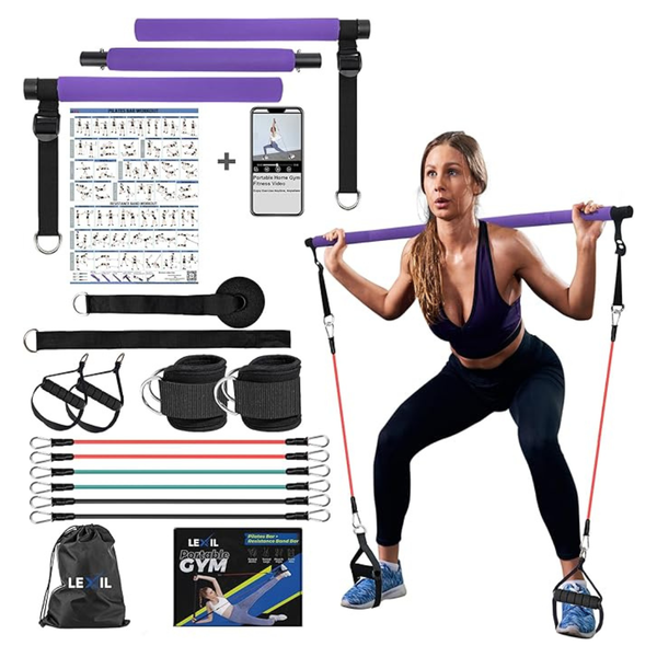 Pilates Bar Kit with Resistance Bands