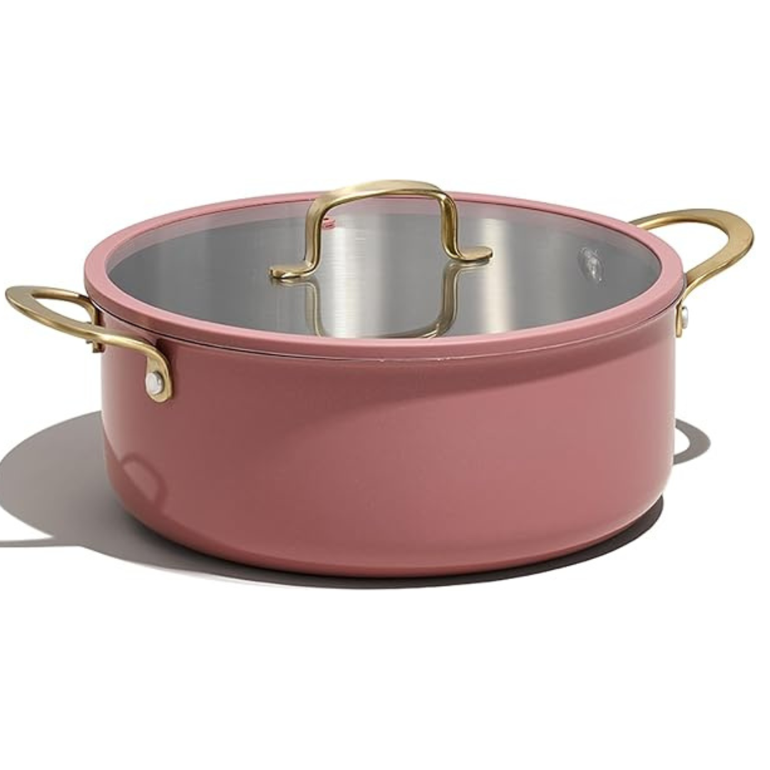 6-Qt Carote Fully-Clad 3-Ply Stainless Steel Stockpot with Lid