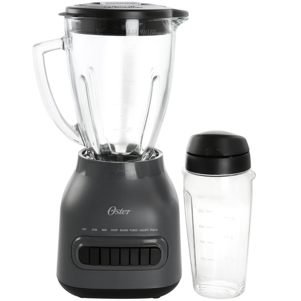 Oster Easy to Clean 700W Blender with 20oz Blend-N-Go Cup (Grey)