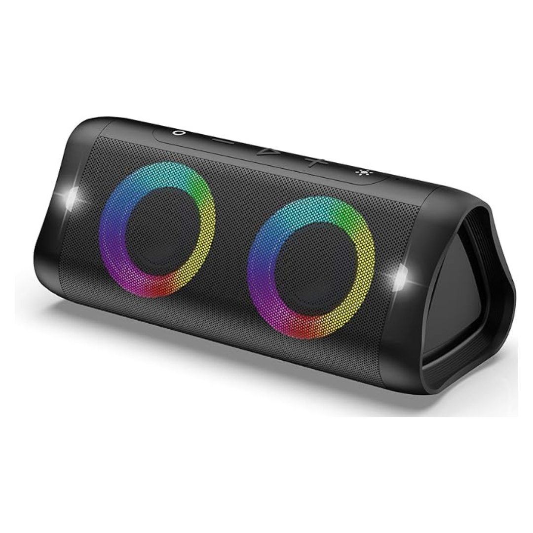DONOW 30W Portable Bluetooth Speaker with Lights and Bass Boost