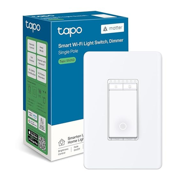 TP-Link's Tapo S505D 1st Matter Smart Dimmer Voice Control Switch