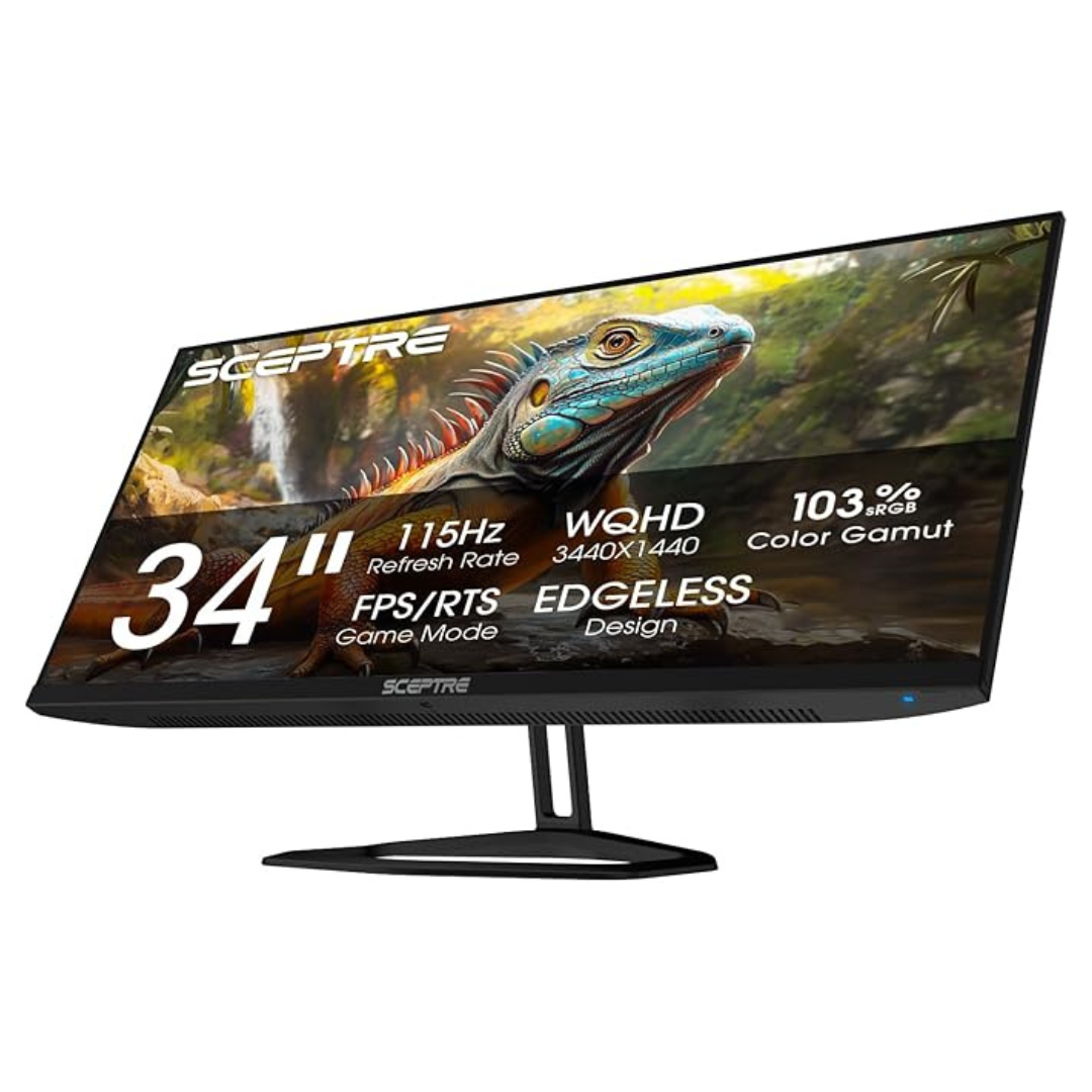 34" Sceptre E345W Series WQHD 120Hz 5ms IPS Freesync Monitor