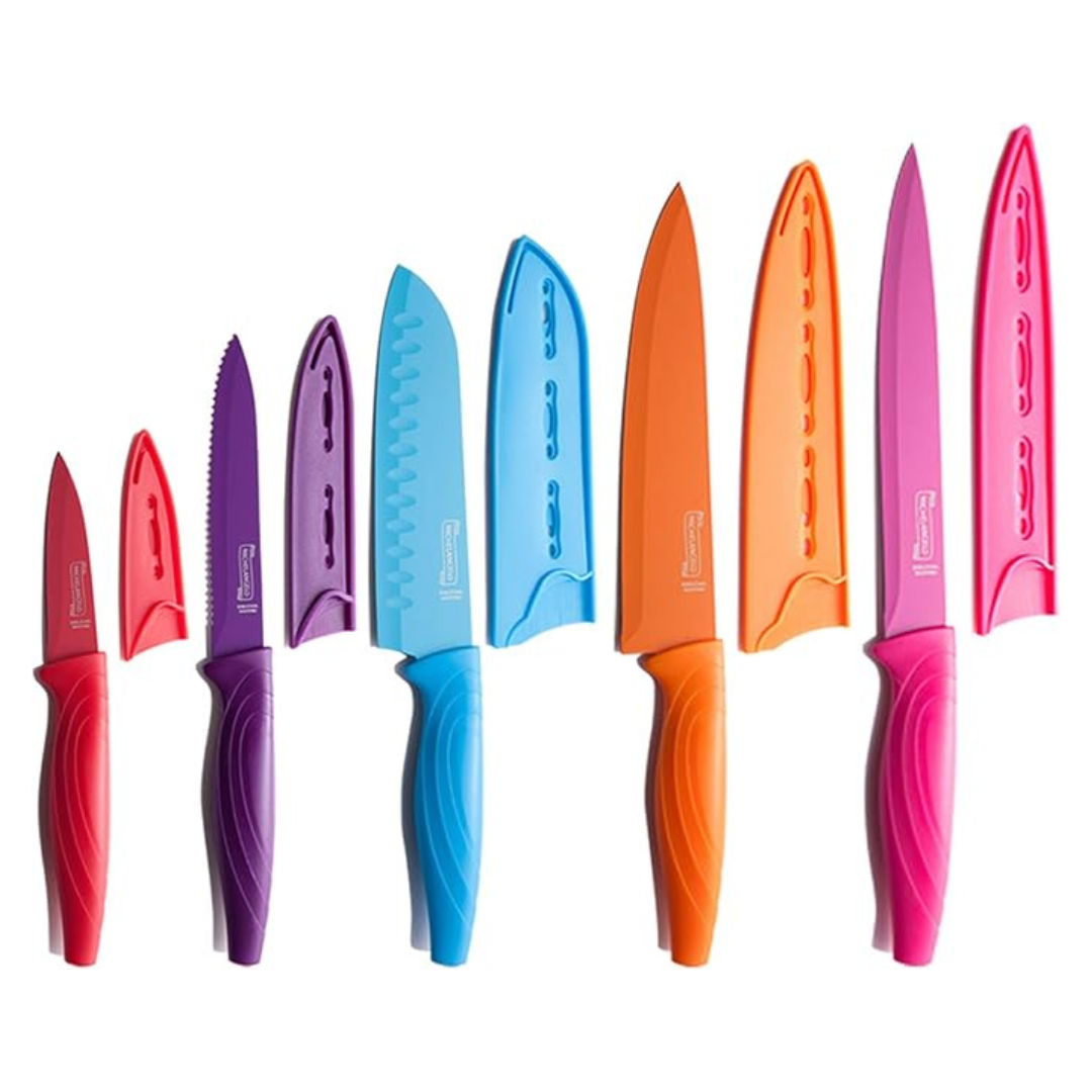 MICHELANGELO Sharp 10-Piece Kitchen Knife Set With Covers