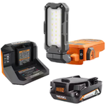 RIDGID 18V Cordless Magnetic Task Light Kit W/2.0 Ah Battery & Charger