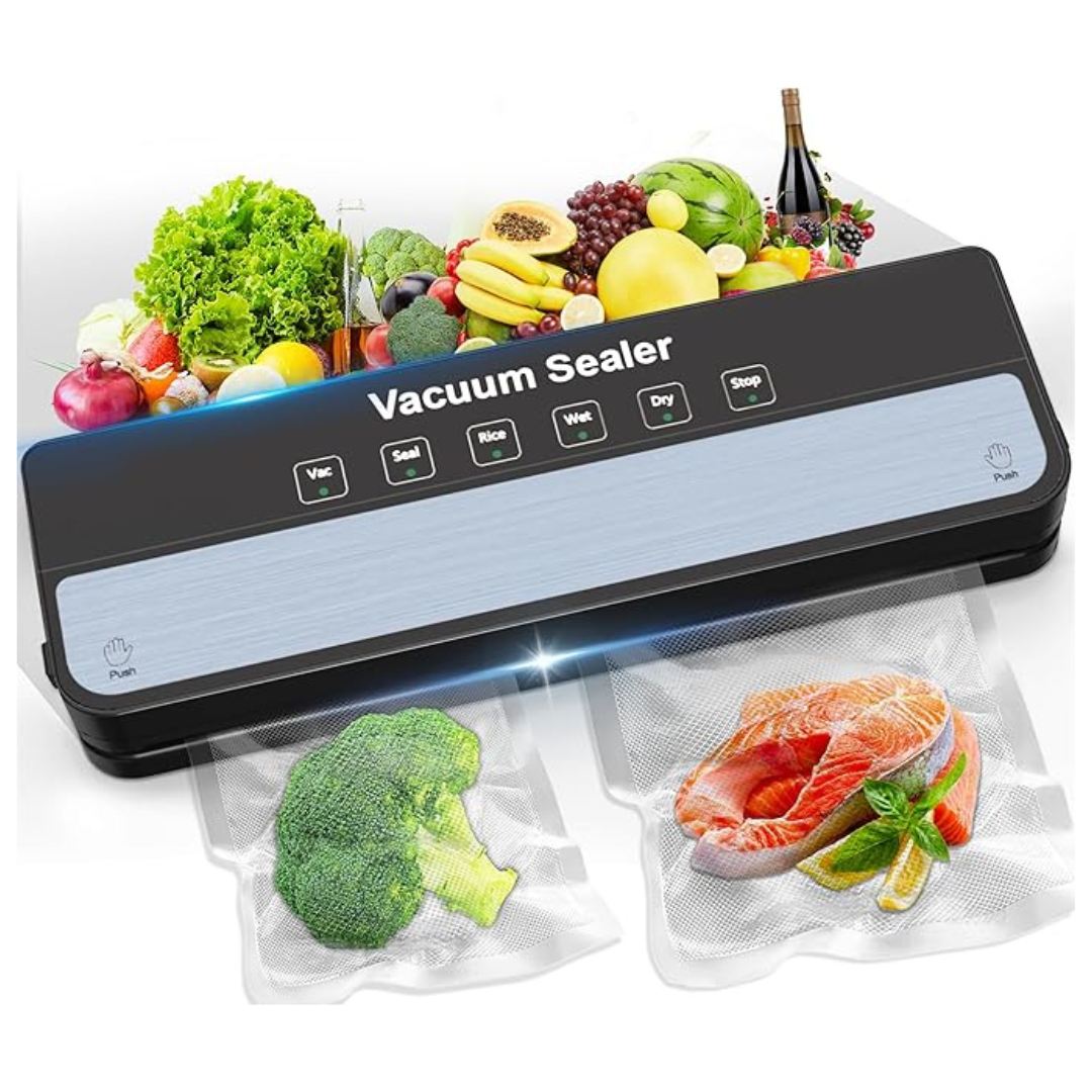 6-In-1 Compact Vacuum Food Sealer With 10 Bags