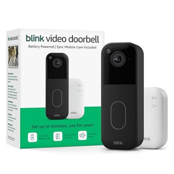 Blink Video Doorbell W/ Sync Module (Newest Model)