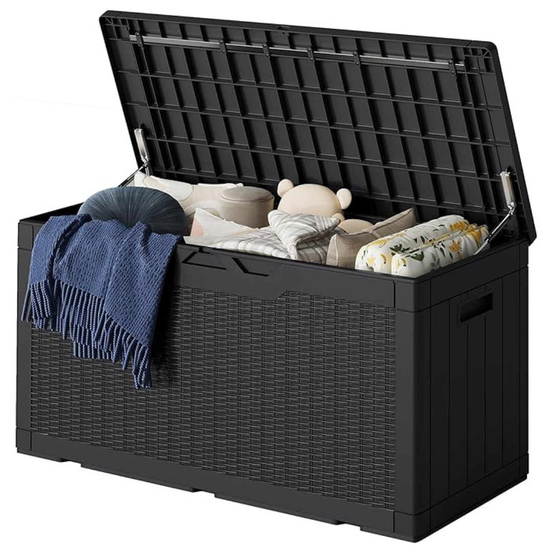 100-Gallon Greesum Outdoor Storage Resin Deck Box