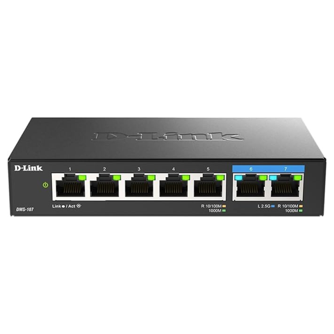 D-Link 7-Port Multi-Gigabit (2.5Gb) Unmanaged Ethernet Switch