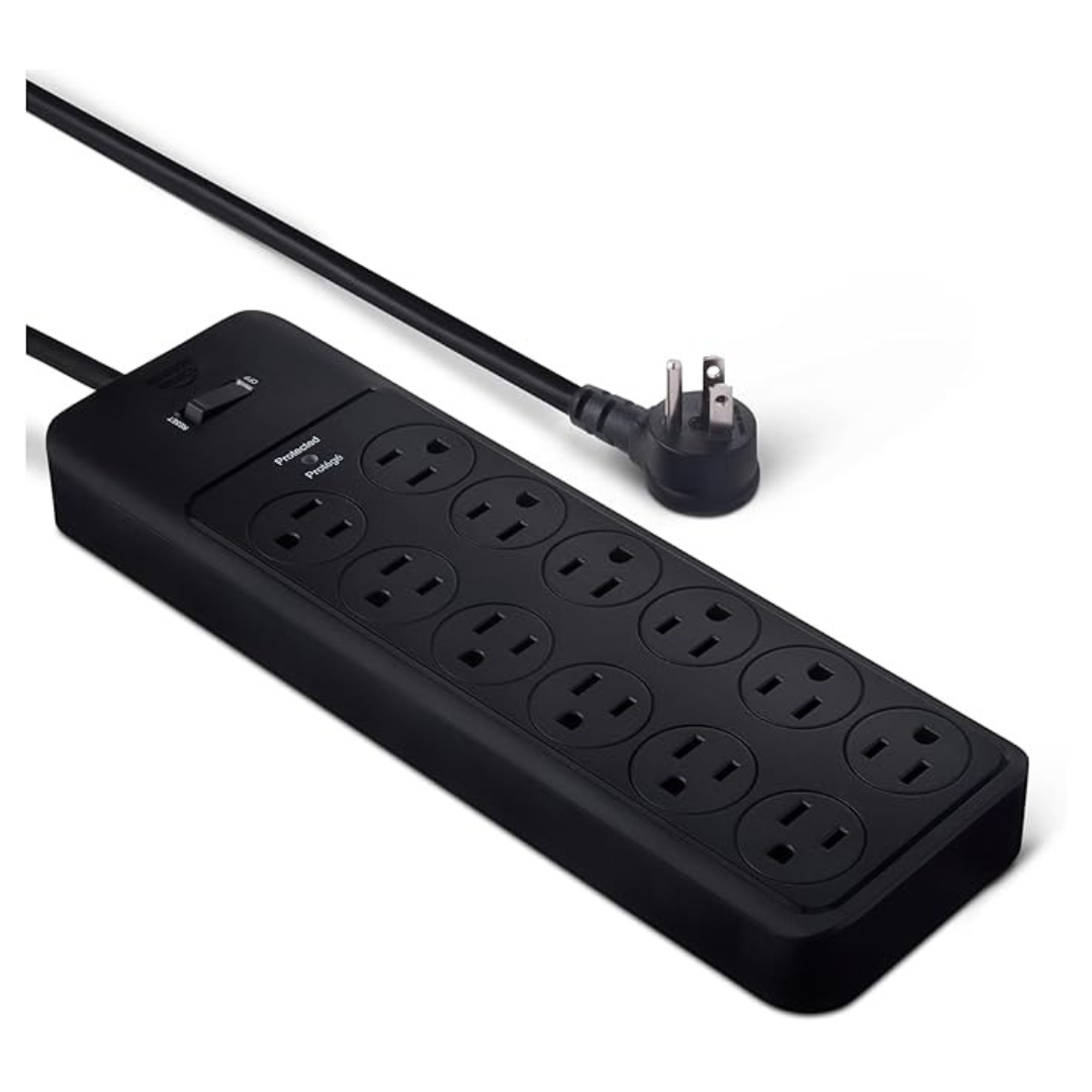 Amazon Basics 12-Outlet Surge Protector Power Strip 4000J