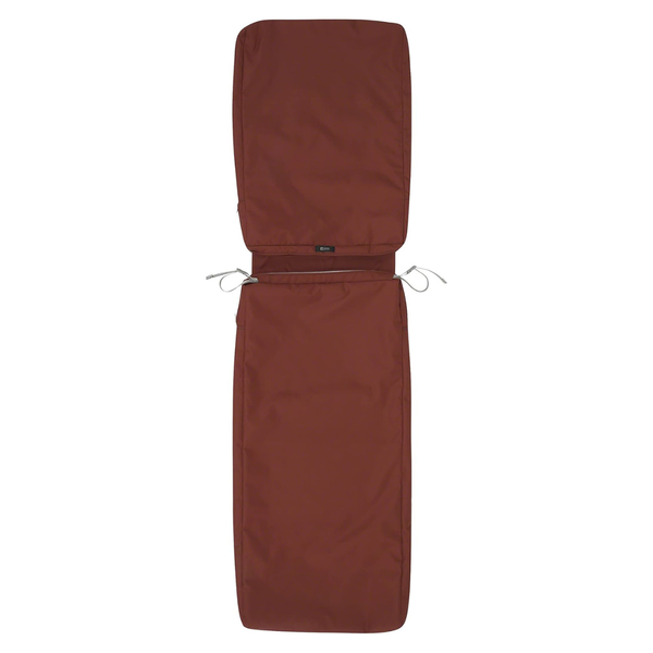 80" x 26" x 3" Classic Accessories Water-Resistant Patio Cushion Cover