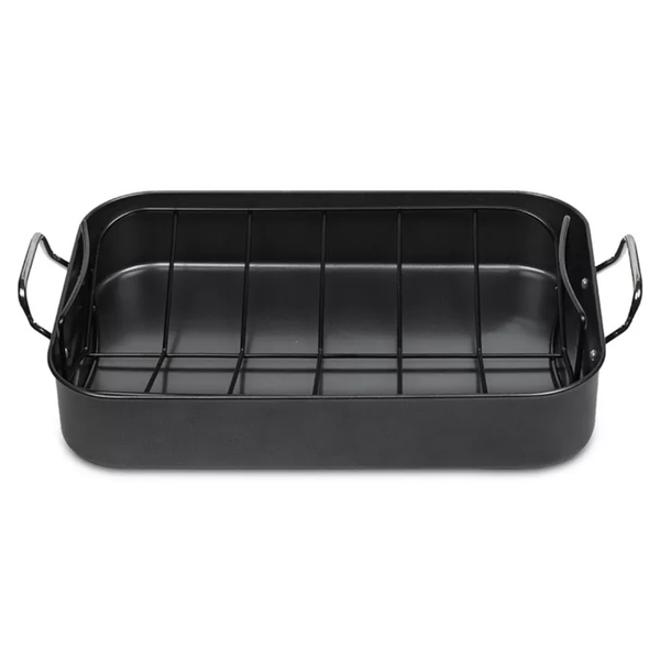 Sedona Kitchen Carbon Steel Nonstick 17" Roaster With Rack