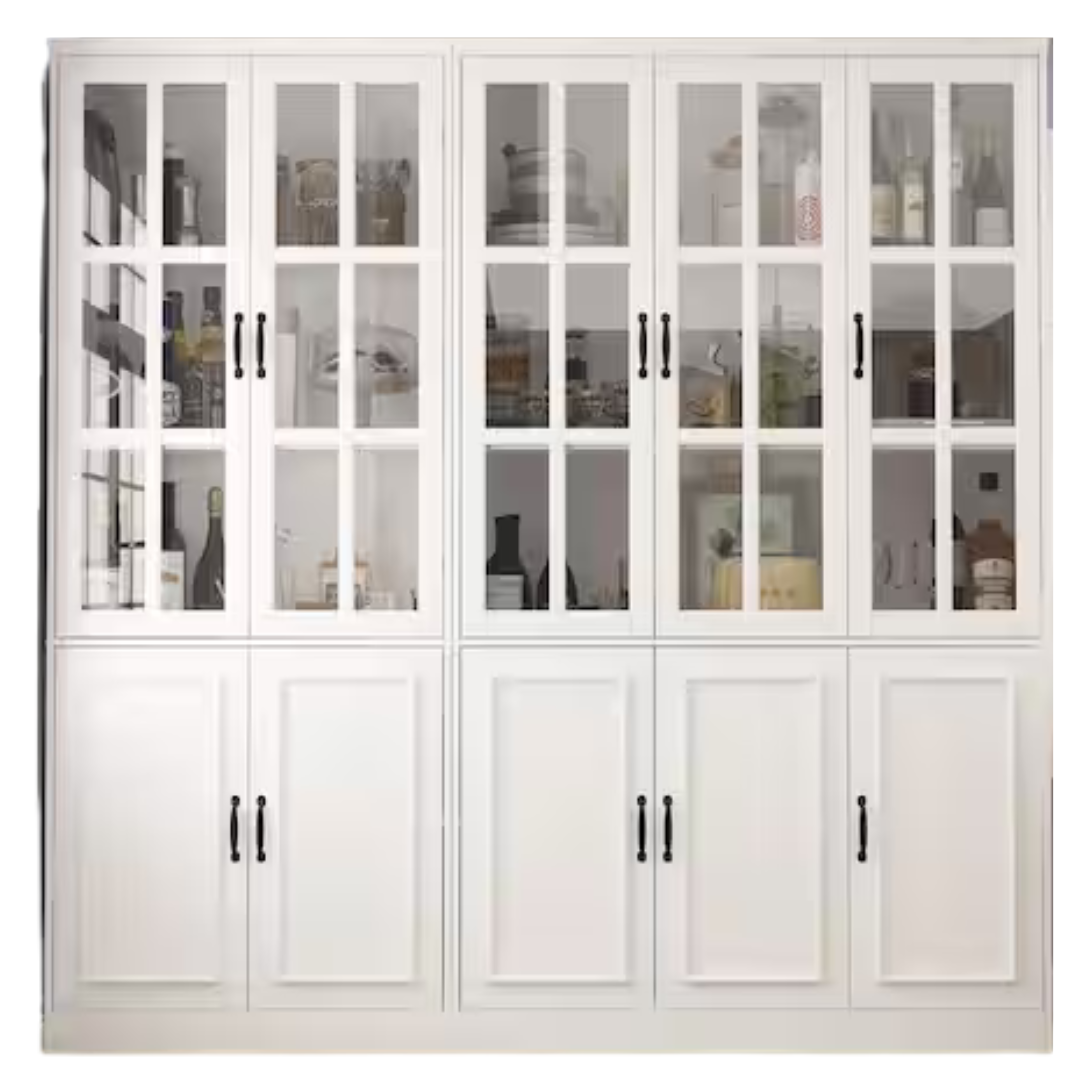 FUFU&GAGA White Wooden Accent Storage Cabinet