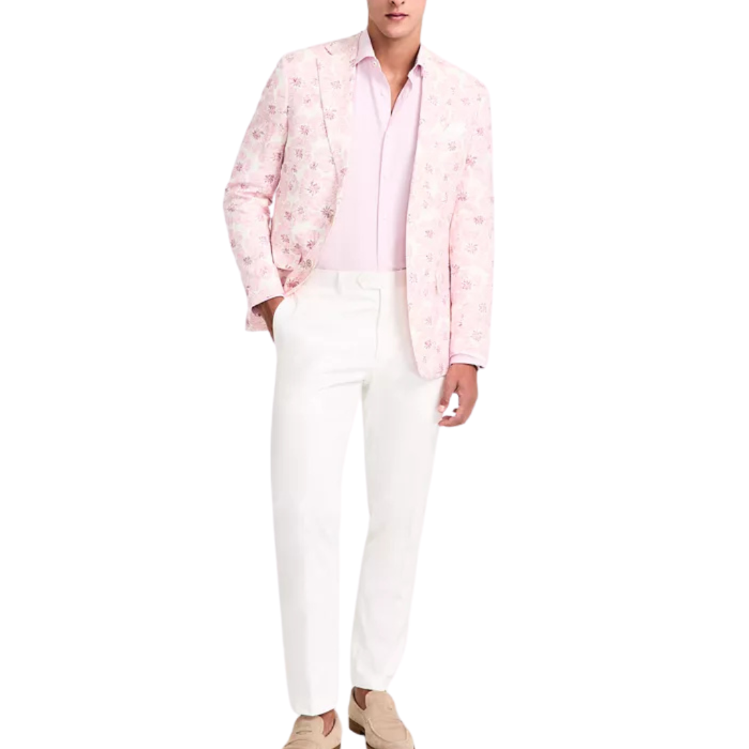 Tallia Men's Slim-Fit Printed Notch-Lapel Sport Coat