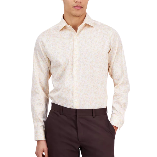 Bar III Men's Slim Fit Boboli Floral Print Shirt