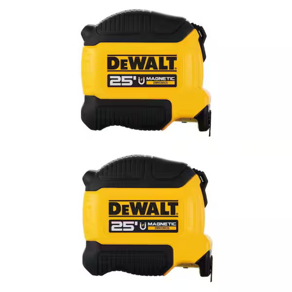 2-Pack DEWALT 25 ft. Magnetic Tape Measure