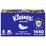 2880-Count (16pk x 180ct) Kleenex 3-Ply Ultra Soft Facial Tissues