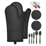 Two Oven Mitts, 2 Hot Pads And 5 Five Silicone Spatulas (Various)