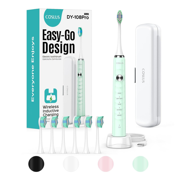 Wireless Rechargeable Toothbrush With Travel Case (Various)