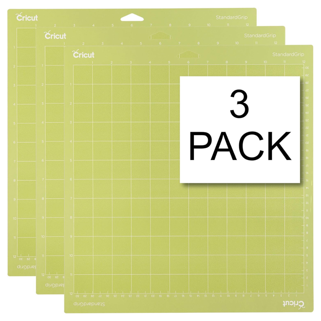 3-Pack Cricut 12'' x 12'' StandardGrip Multi-Purpose Cutting Mat
