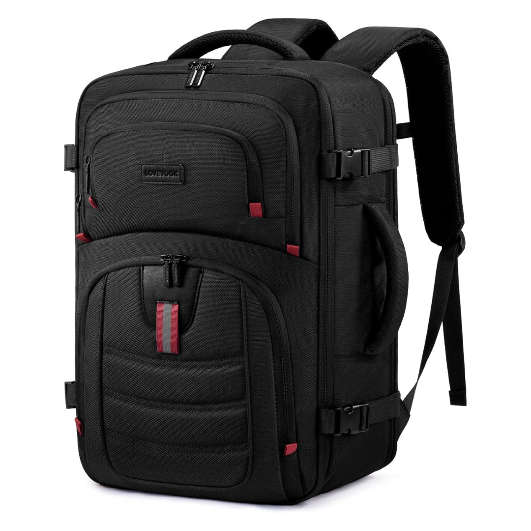 LOVEVOOK 40L Waterproof 17.3" Laptop Travel Backpack With 3 Packing Cubes