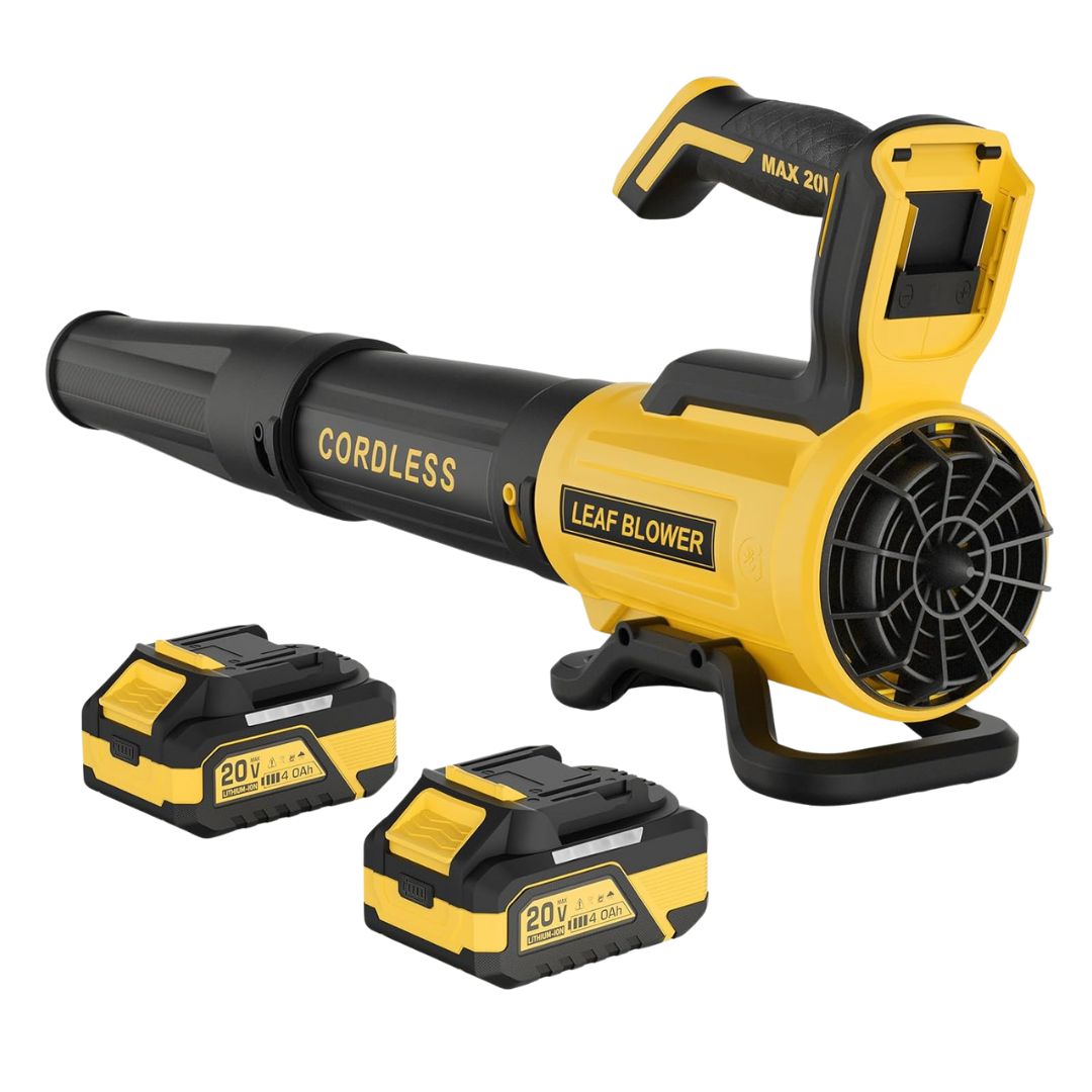 20V Electric 560CFM & 180MPH Leaf Blower With 2 4.0Ah Batteries