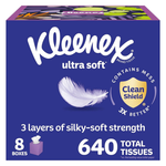 640-Count Kleenex Ultra Soft Facial Tissues