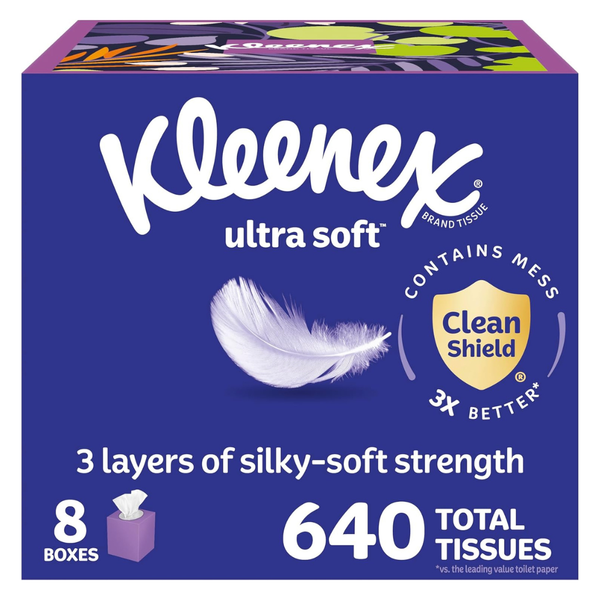 640-Count Kleenex Ultra Soft Facial Tissues