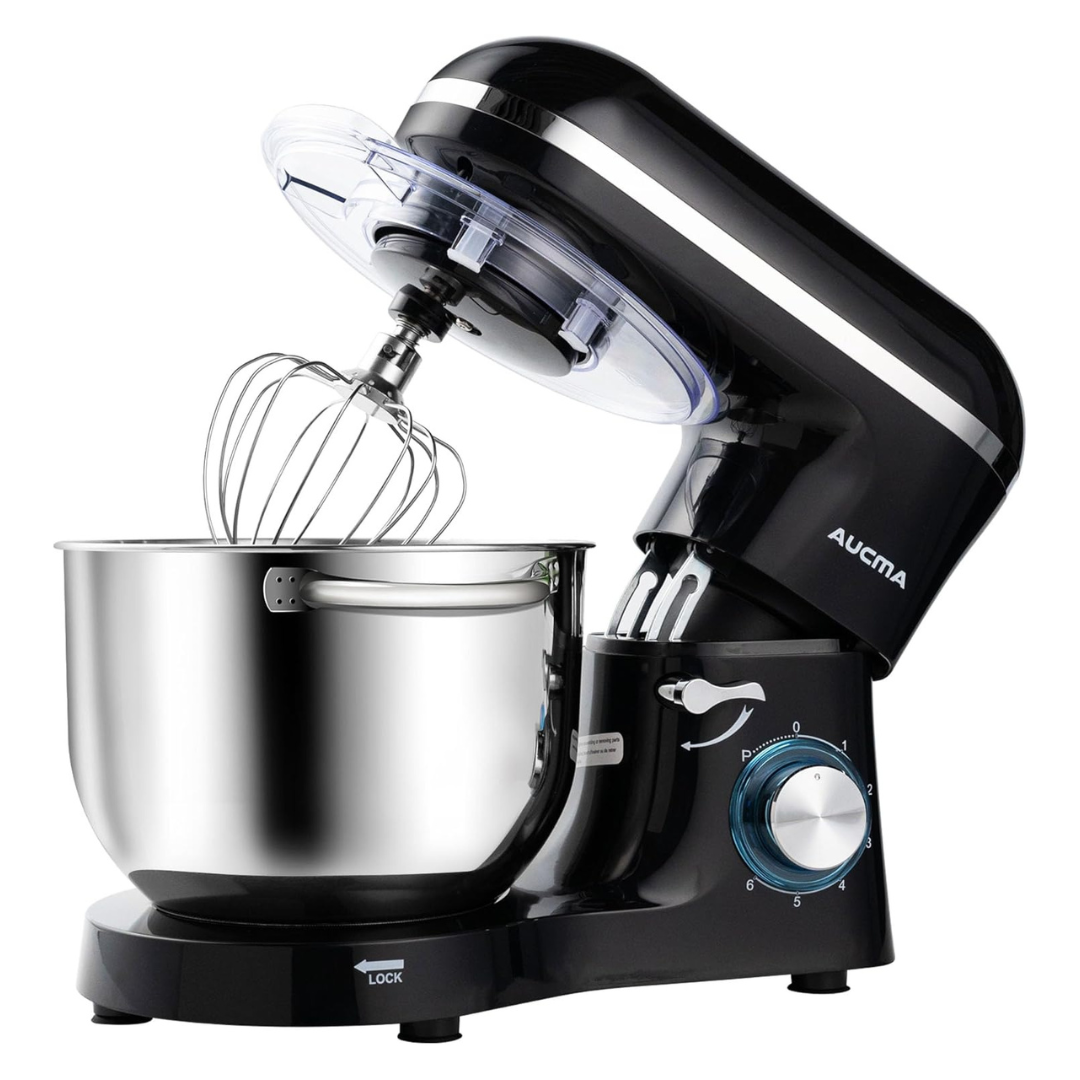 Aucma 6.5-Quart 660W 6-Speed Tilt-Head Food Mixer (Various Colors)