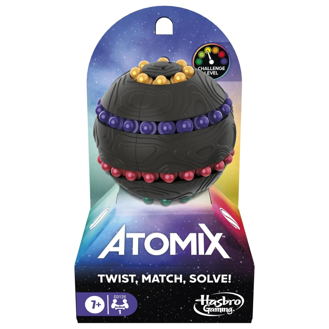 Hasbro Gaming Atomix Game Brainteaser Puzzle Sphere Ball And Fidget Toy