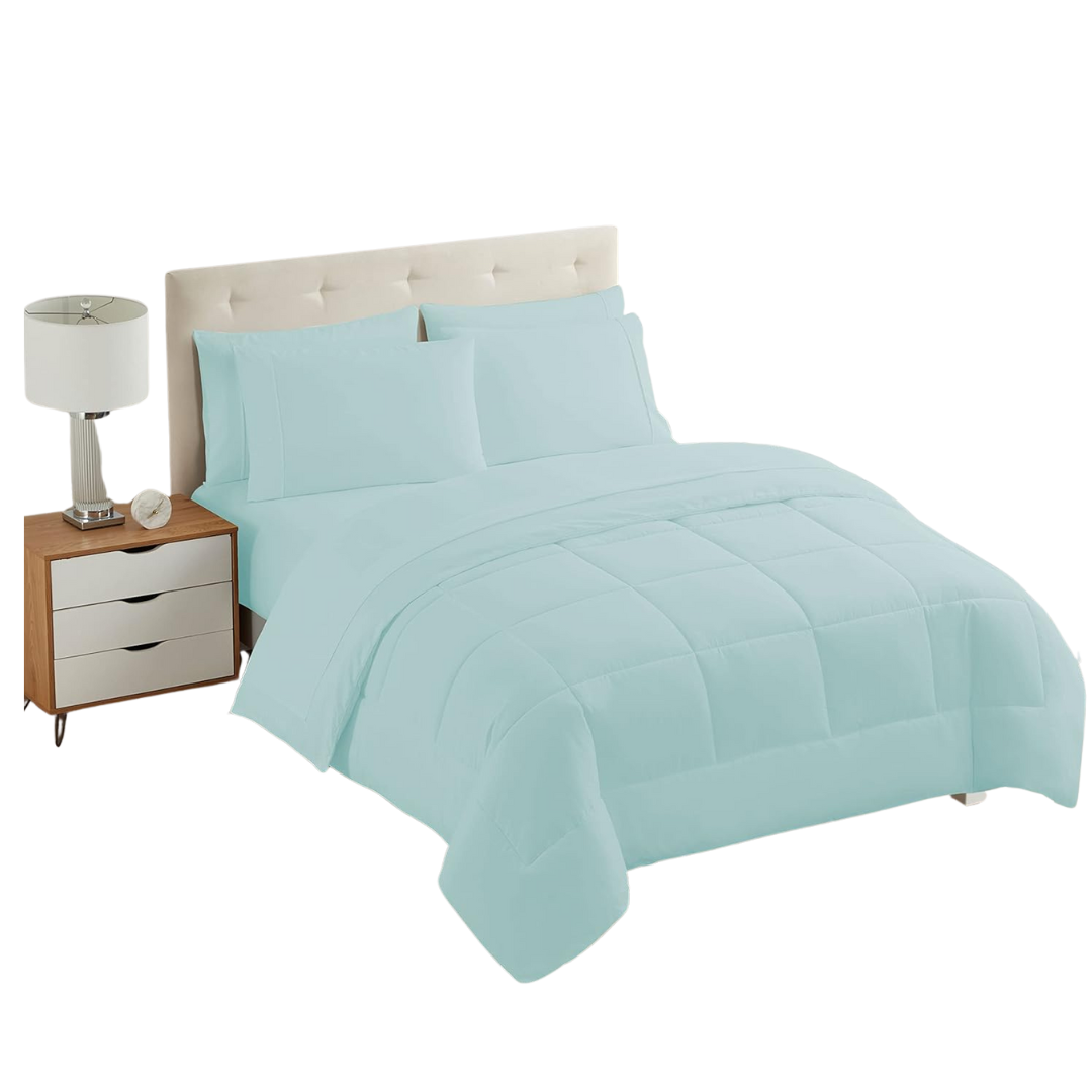 7-Piece Bedding Collection King Size Comforter Set With Sheets