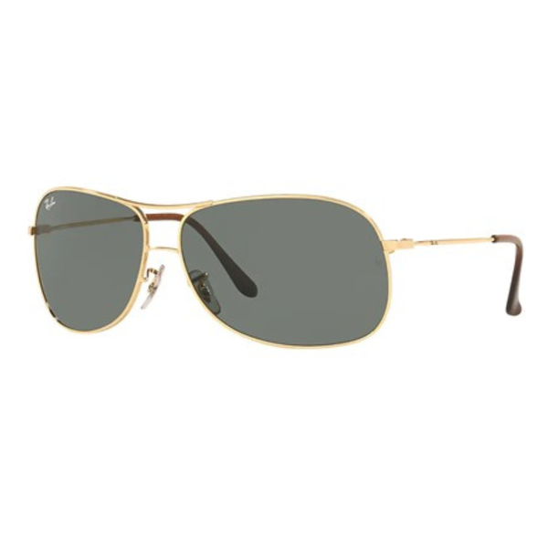 Ray-Ban Man's Arista Gold Frame G-15 64MM Sunglasses