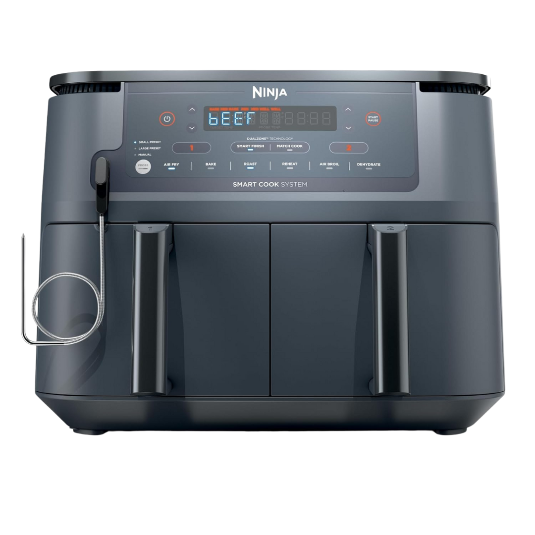 10-Qt Ninja DZ550GY 10-in-1 Air Fryer With Smart Thermometer