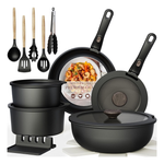21-Piece Astercook Non Stick Ceramic Pots & Pans Set