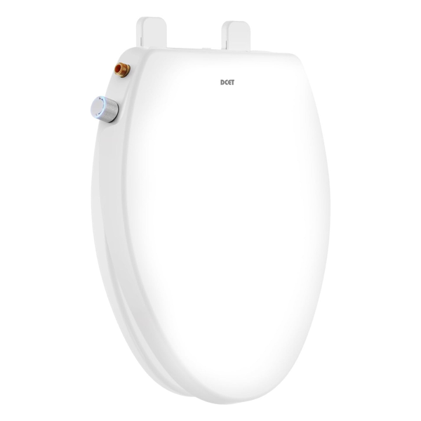 Non-Electric Elongated Bidet Toilet Seat With Dual Nozzle