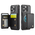 RFID PU Leather iPhone 16 Pro Max Case Wallet With Detachable Magsafe