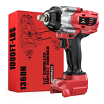 Cerycose 1/2" Cordless Impact Wrench For Milwaukee 18V Battery